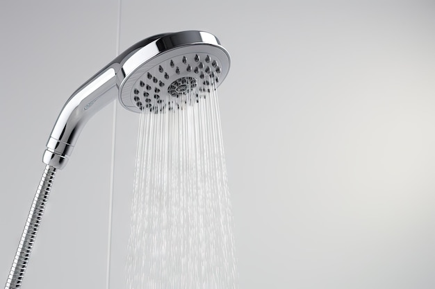 Showerhead on white background