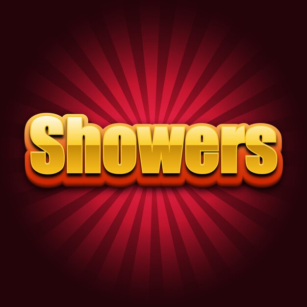 Photo showers text effect gold jpg attractive background card photo