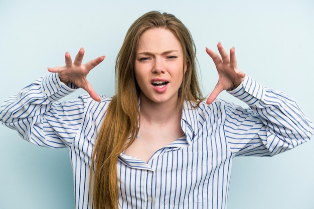 Photo showing claws imitating a cat aggressive gesture