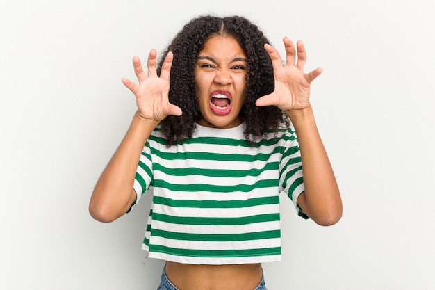 Photo showing claws imitating a cat aggressive gesture