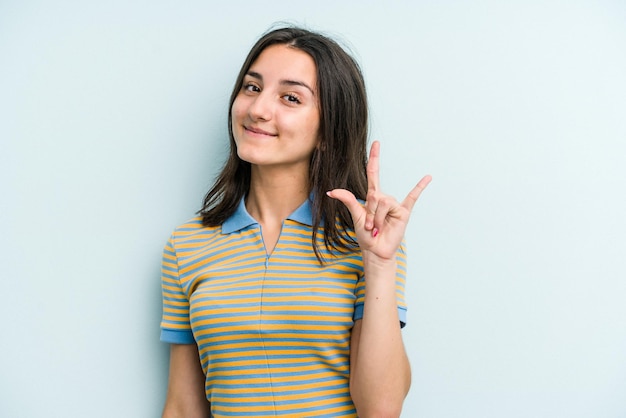 Showing a horns gesture as a revolution concept