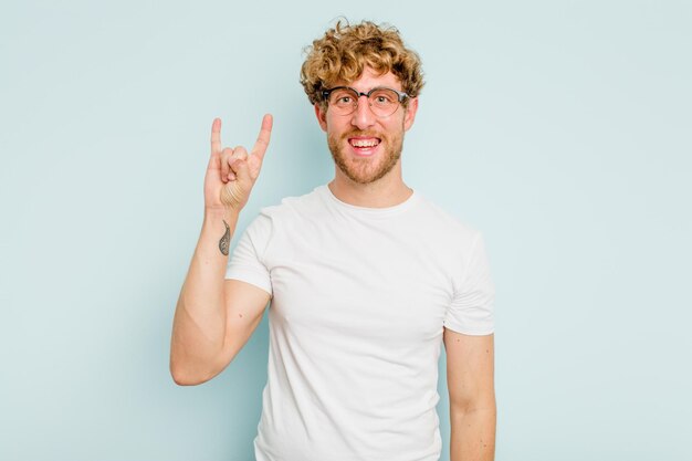 Photo showing a horns gesture as a revolution concept