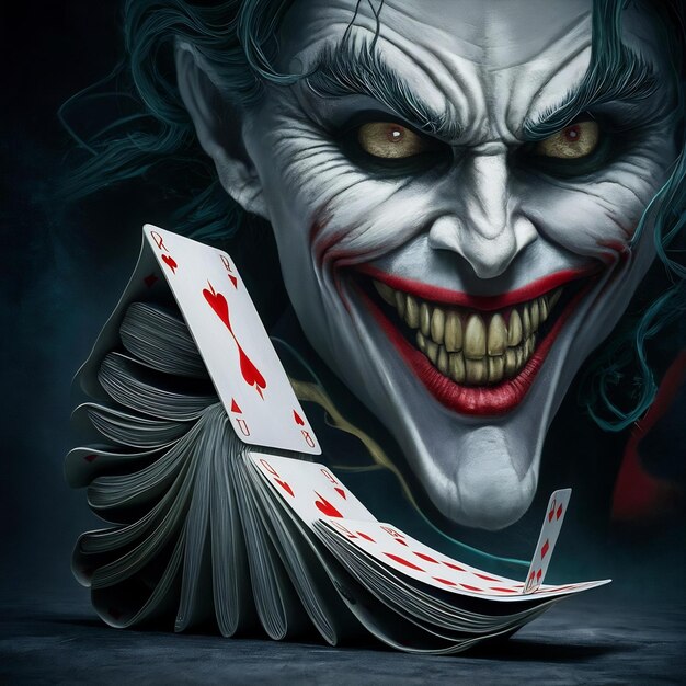 Showing joker card