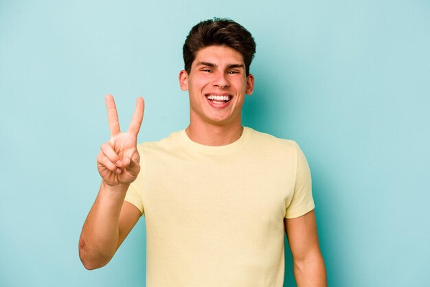 showing number two with fingers