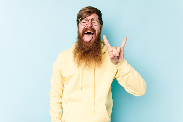 showing rock gesture with fingers