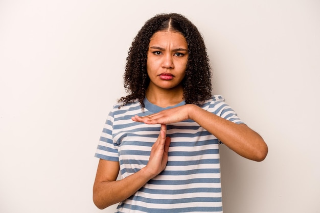 Showing a timeout gesture