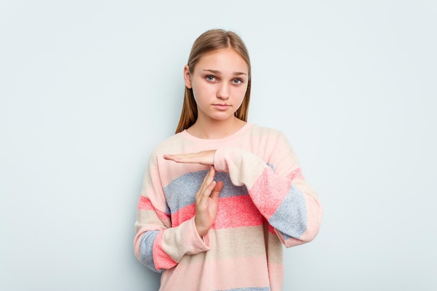 Showing a timeout gesture