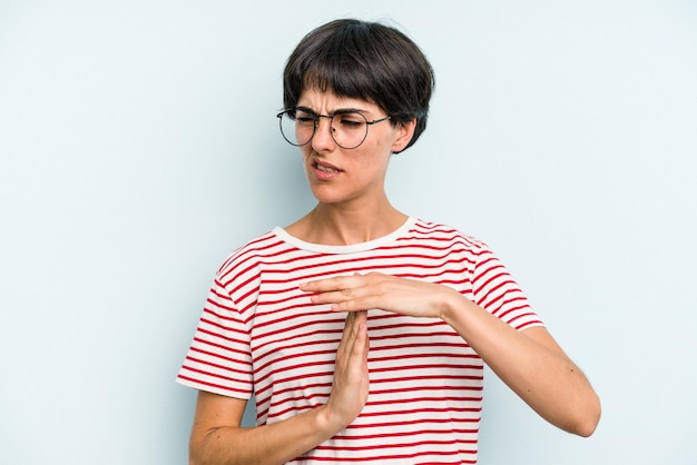 Showing a timeout gesture