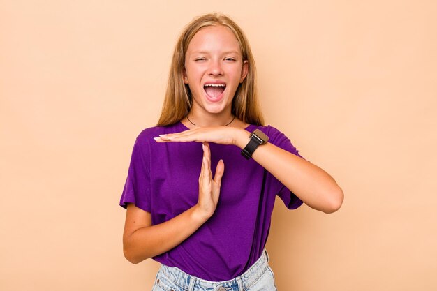 Showing a timeout gesture