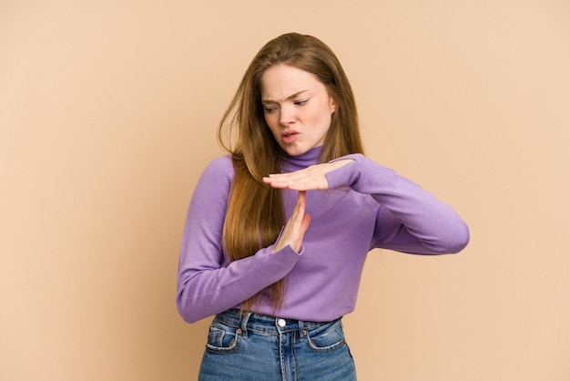 Showing a timeout gesture