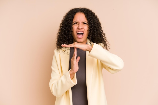 Showing a timeout gesture