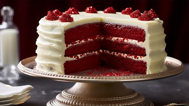 Потрясающий торт «Красный бархат» Восхитительное сочетание