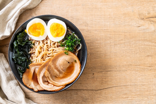 Shoyu ramen noodle with pork and egg