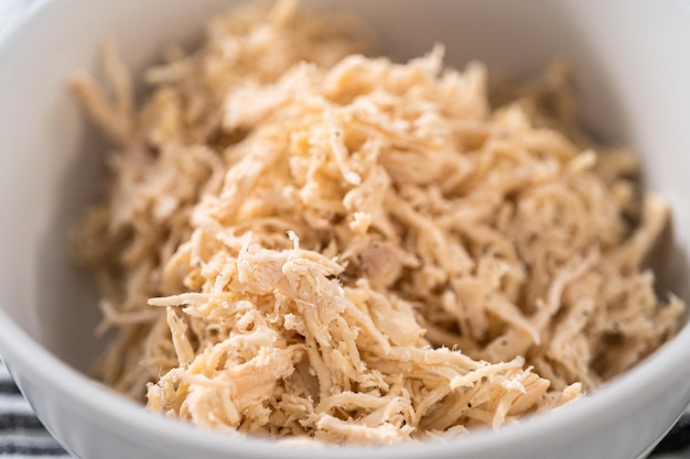 Shredded chicken