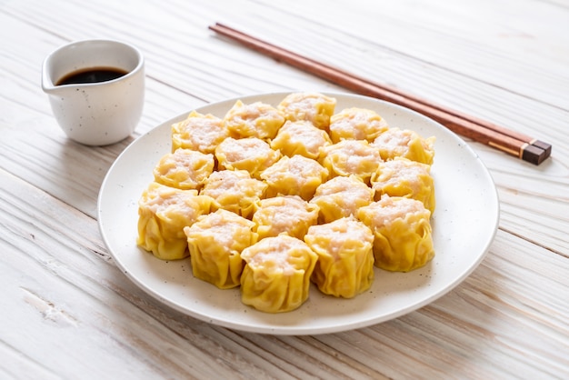 Photo shrimp chinese steamed dumpling