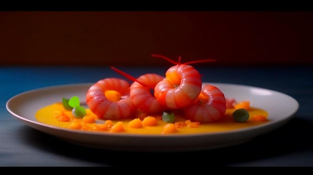 Shrimp Cocktail restaurant dish on a plate