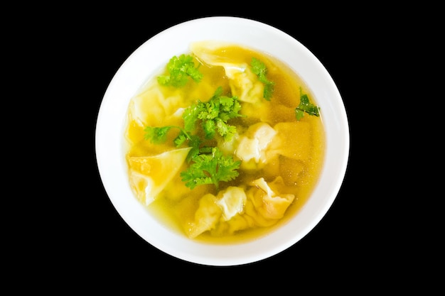 shrimp dumpling soup