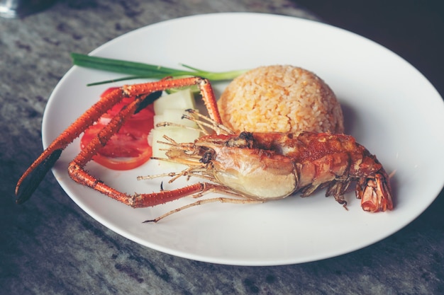 Shrimp fried rice, Thai food