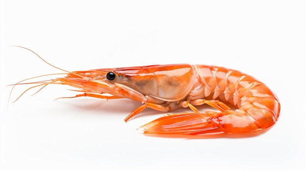 Photo shrimp isolatd on white background