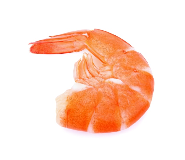 Shrimp isolated on white