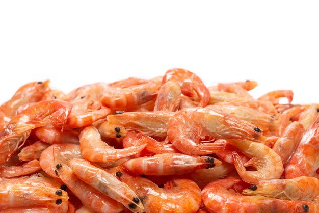 Shrimps isolated on a white background