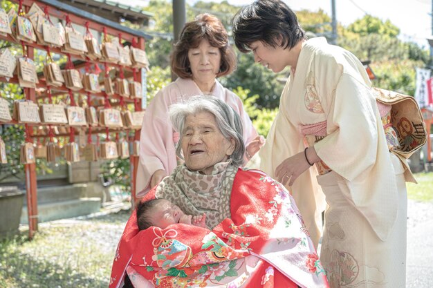 Shrine visit with family