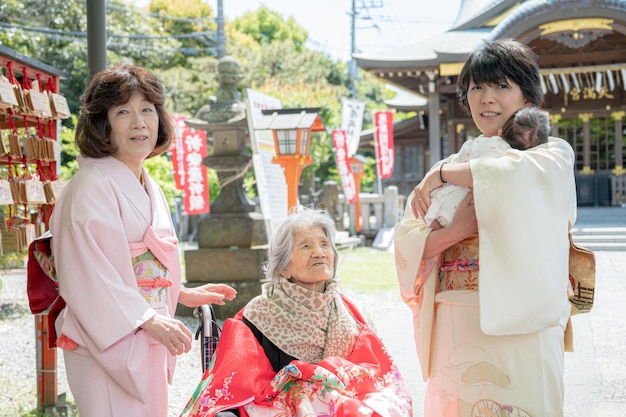 Shrine visit with family