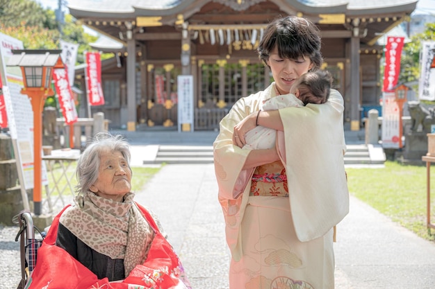 家族で神社参拝