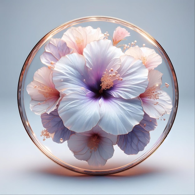 写真 ガラスの球のアルテアの花