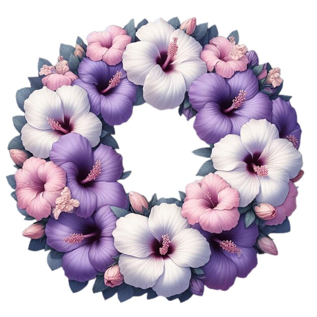 Кустарник Альтея цветочный кольцо цветущий цветок