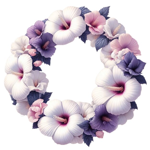 Photo shrub althaea flower ring blooming flower