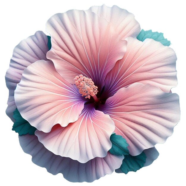 Photo shrub althaea flower ring blooming flower