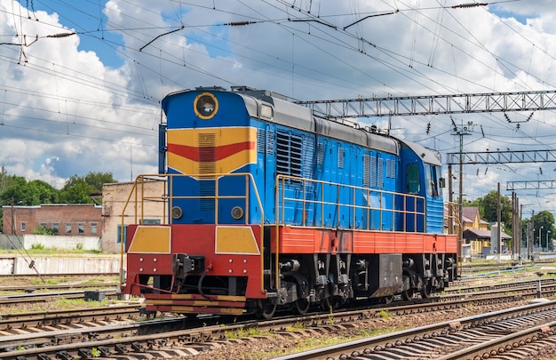 Shunter at a Ukrainian station