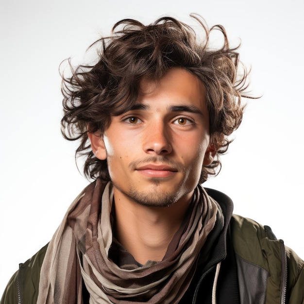 Shy Afghan Man in Professional Studio Headshot