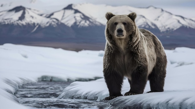 Siberian brown bear