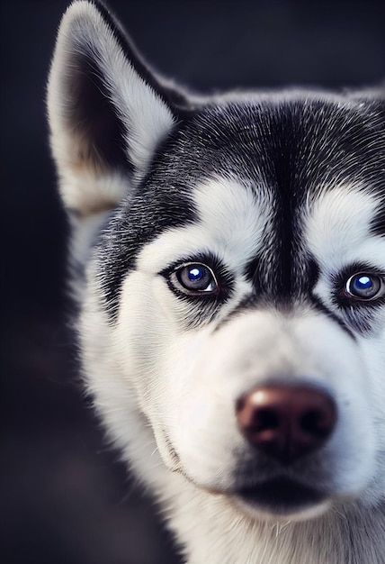 Siberian husky portrait