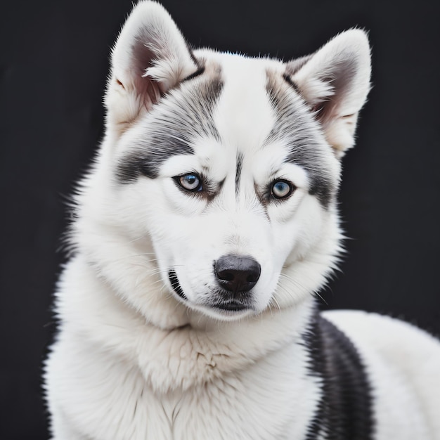 Siberian husky portrait