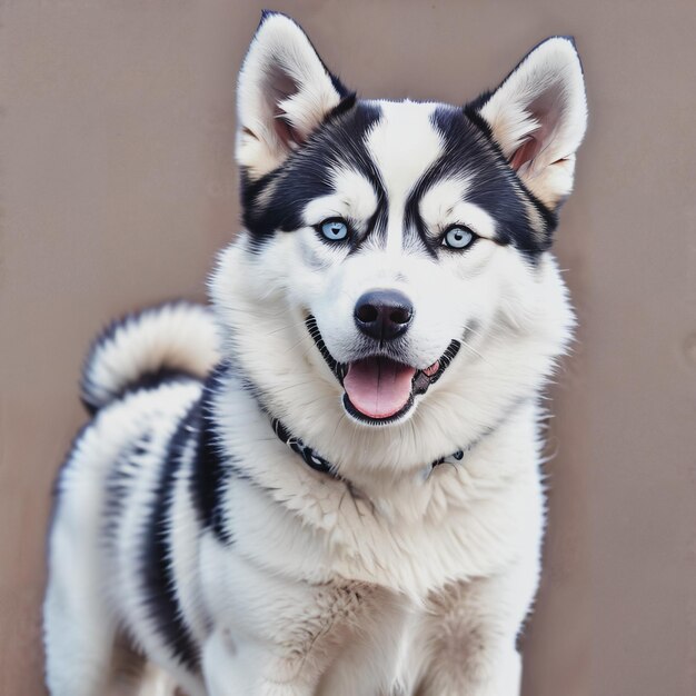 Siberian husky portrait