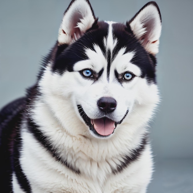 Siberian husky portrait