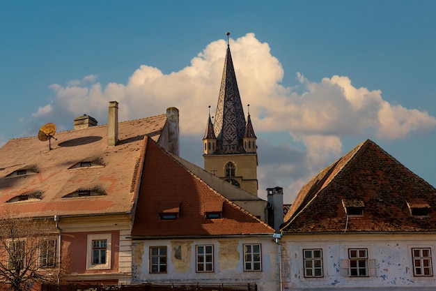 Sibiu, Romania. Evangelical Cathedral in the center of Sibiu, Transylvania