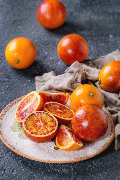 Sicilian Blood oranges fruits