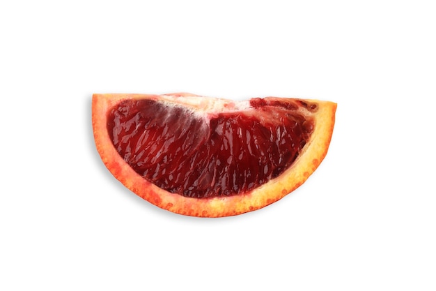 Sicilian red orange isolated on white background