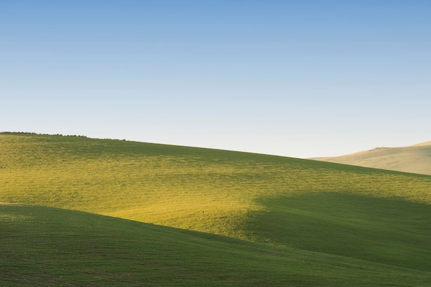 写真 シチリアの風景秋のフィールドイタリア