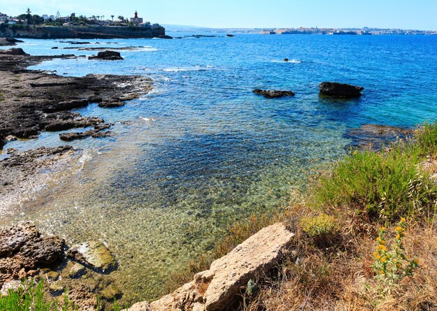 Sicily summer sea coast Italy