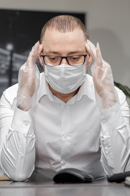 Sick employee suffering from virus but need to work