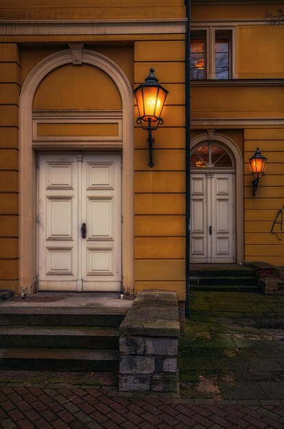 Side entrance of an art stage in erfurt