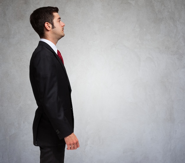 Side portrait of a business man