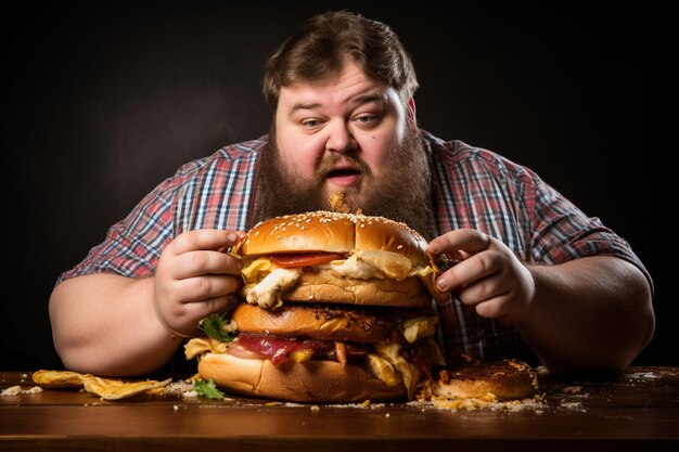 Side view of man eating burger outdoors