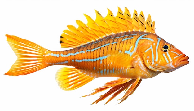 Photo side view of sea fish