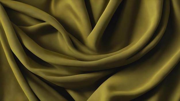 Sienna scarf in the wind isolated dynamic fabric fly cloth 3d rendering olive background